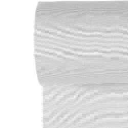 Poignets en tricot rayé *Bibi* - gris clair