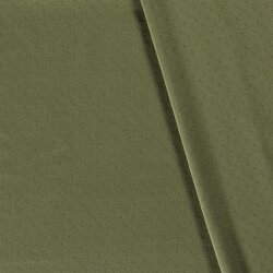 Jersey de punto fino *Bibi* motivo encaje - verde pino