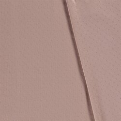 Jersey à mailles fines *Bibi* motif ajouré - vieux rose