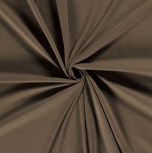 Jersey à mailles fines *Bibi* motif ajouré - taupe