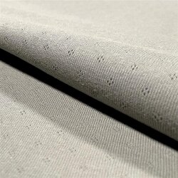 Fine knit jersey *Bibi* hole pattern - light grey