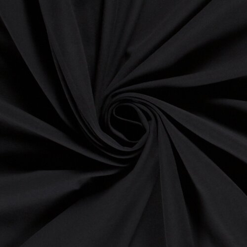 Cotton jersey *Mila* - blue-black