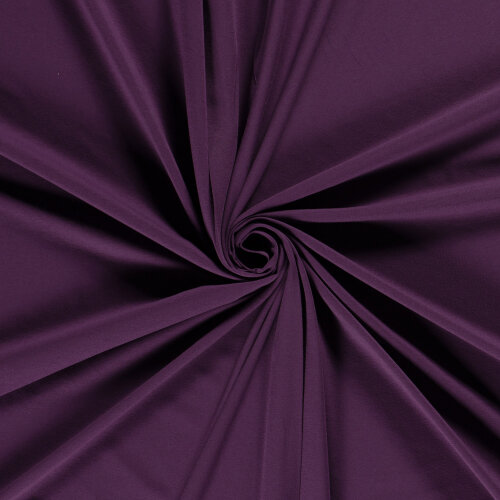 Baumwolljersey *Mila* Uni - hell aubergine