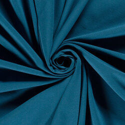 Baumwolljersey *Mila* Uni - pfauenblau