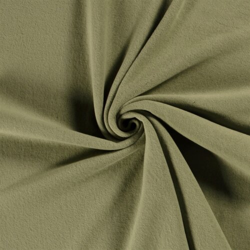 Baumwollfleece *Marie* - oliv