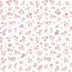 Baumwollpopeline rosa Blümchen - weiss