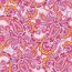 Baumwollpopeline verspieltes Paisley - hellpink