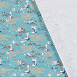 Cotton poplin birds