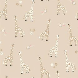 Katoen poplin giraffe