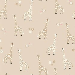 Cotton poplin giraffe
