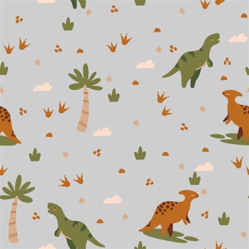 Cotton Poplin Dino