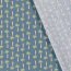 Cotton poplin palm trees - denim blue