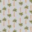 Cotton poplin palm trees - grey