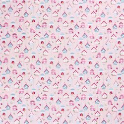 Cotton poplin birdcage - pink