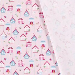 Cotton poplin birdcage - pink