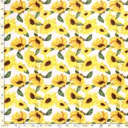 Cotton poplin SUNFLOWER