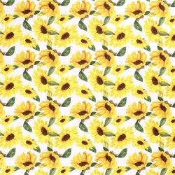 Cotton poplin SUNFLOWER