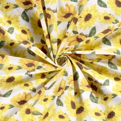 Cotton poplin SUNFLOWER