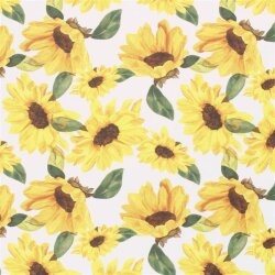 Cotton poplin SUNFLOWER