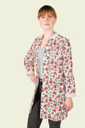 Katoen poplin bloemen