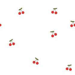 Cotton poplin cherries