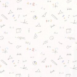 Popeline di cotone Matematica