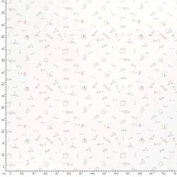 Popeline di cotone Matematica
