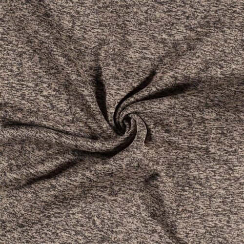 Knitted fleece *Marie* mottled natural