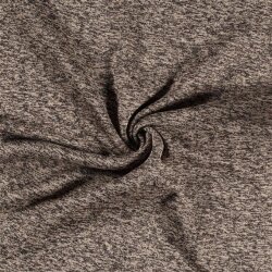 Knitted fleece *Marie* mottled natural