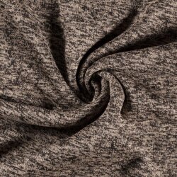 Knitted fleece *Marie* mottled natural