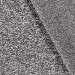 Knitted fleece *Marie* mottled silver
