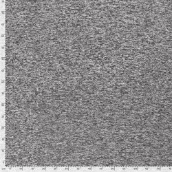 Knitted fleece *Marie* mottled silver