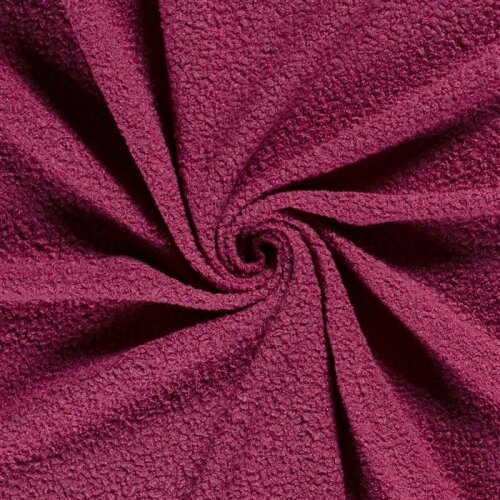 Bouclé Mantelstoff Uni *Marie* - pink