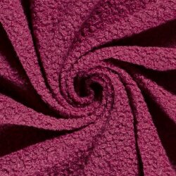 Bouclé Mantelstoff Uni *Marie* - pink