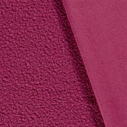 Bouclé Mantelstoff Uni *Marie* - pink