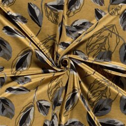 Polyester Viskose Mix Discharge-Druck Blätter - senf