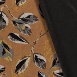 Polyester Viskose Mix Discharge-Druck Blätter - rost