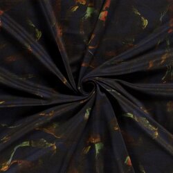 Polyester Viskose Mix Discharge-Druck Muster - dunkelblau