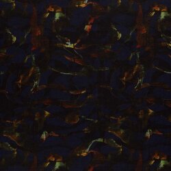 Polyester Viskose Mix Discharge-Druck Muster - dunkelblau