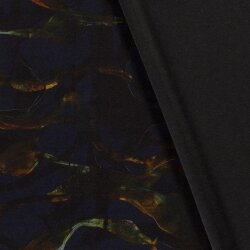 Polyester Viskose Mix Discharge-Druck Muster - dunkelblau