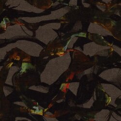 Polyester Viskose Mix Discharge-Druck Muster - dunkelgrau