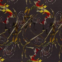 Polyester Viskose Mix Discharge-Druck Kringelmuster -...