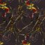 Polyester Viskose Mix Discharge-Druck Kringelmuster - dunkelgrau