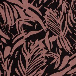 Viscose jersey abstract leaves - antikmint