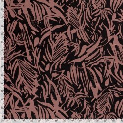 Viscose jersey abstract leaves - antikmint