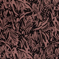 Viscose jersey abstract leaves - antikmint