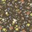 Viscose jersey colourful flowers - olive