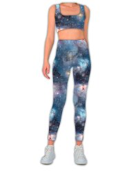 Functional Jersey Sportswear Digital Galaxy - ocean blue