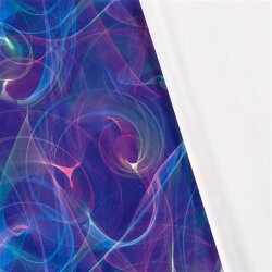 Functional Jersey Sportswear Digital Abstract Lights - Blue Purple