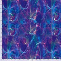 Functional Jersey Sportswear Digital Abstract Lights - Blue Purple